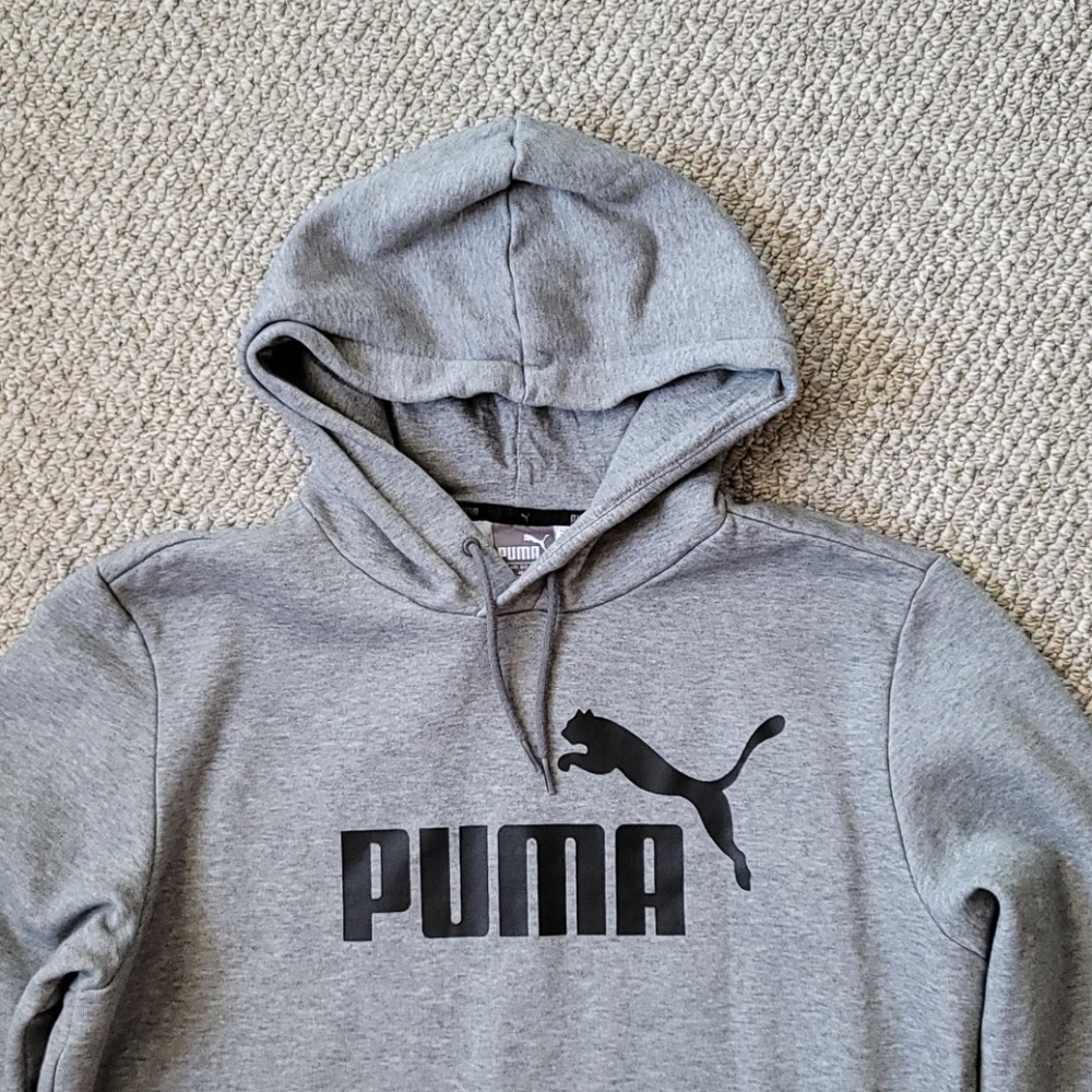 Puma gray hoodie size M - Picture 4 of 6